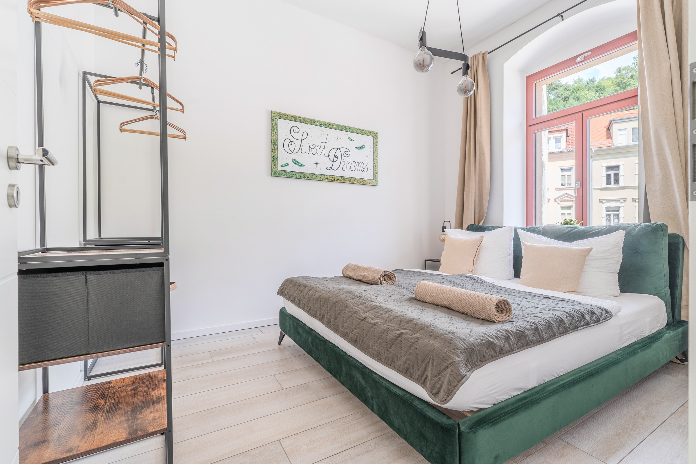 Wohnbereich der Ferienwohnung Palais Green in Meißen